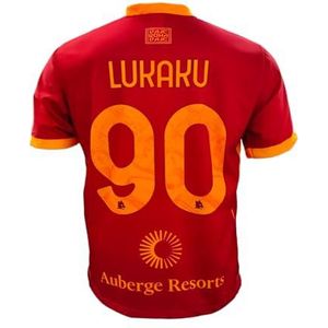 3R SPORT SRL AS Roma Shirt Race Home Replica 2023/2024 Roma Roma LUKAKU - XXL, Rood, XXL