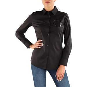 Love Moschino Vrouwen Shirt, Zwart, 48
