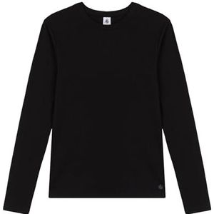 Petit Bateau - T-shirt L'Iconique - Lange Mouwen - Zwart - Katoen