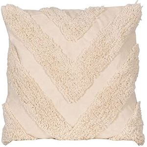 Atout Ciel kussen, gevuld, etnisch, achterkant uni 45 x 45 cm