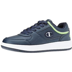 Champion Rebound Low B GS, sneakers voor kinderen en jongeren, Marineblauw Grijs Groen Bs010, 38.5 EU