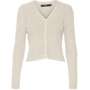 VERO MODA VMGLORY Rib LS V-hals Cardigan GA NOOS, berk, M