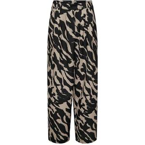 Onlnova Life Elite Lesli Pant AOP, Zwart/Aop: 601 Faux Zebra, XS
