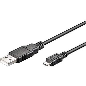 goobay 93181 Micro USB Hi-Speed datakabel & oplaadkabel kabel, USB 2.0-stekker (type A) > USB 2.0 micro-stekker (type B), wit, 1,8 m