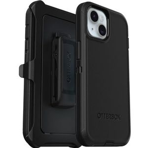 OtterBox Defender Case voor iPhone 15 / iPhone 14 / iPhone 13, Schokbestendig, Valbestendig, Ultra-robuust, Beschermhoes, 5x Getest volgens Militaire Standaard, Zwart