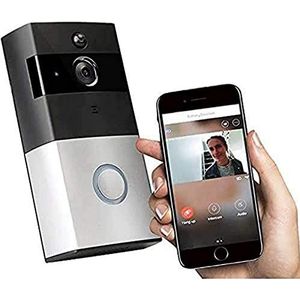 Smart Home - Video Deurbel - IP33 Waterdicht - 720P HD - WiFi Bewakingscamera - Accu - Real-time Video