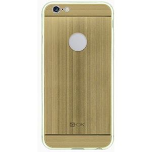 4-OK Metalen beschermhoes voor Apple iPhone 6 / 6S, goudkleurig