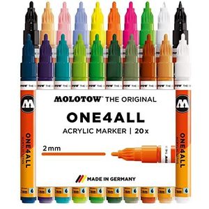 Molotow Acryl Marker One4All Pennendoos Main Kit 2 20 Stuk beige