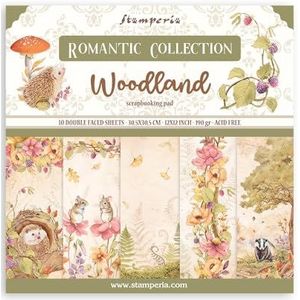 Scrapbooking Pad 10 vellen cm 30,5x30,5 (12""x12"") - Woodland