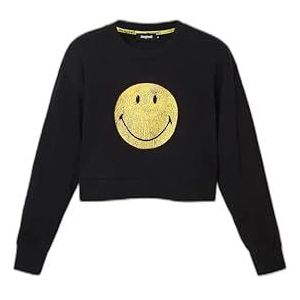 Desigual Dames Black Smiley 2000 Sweater, L