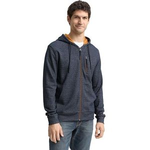 TOM TAILOR Sweatjack voor heren, 30328 - Navy Fine Yd Stripe, L