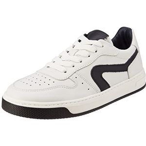 HIP H1618 Sneaker, White Dark Blue, 40 EU, Wit/donkerblauw, 40 EU