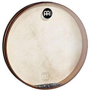 Meinl Percussion FD20SD Sea Drum, Frame Drum met combinatie van geitenvacht en kunststofbont, 50,8 cm (20 inch) diameter, african brown
