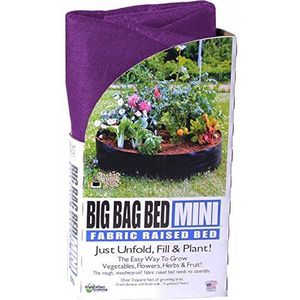 Smart Pots Big Bag verhoogde bloembak van stof mini violet