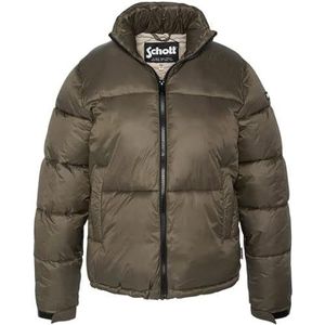 Schott NYC BELSTARWRS Donsjas, kort, quiltee, Schott, Goud, M Volwassenen