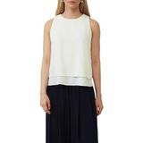 s.Oliver BLACK LABEL - Crêpe Top - Mouwloos - Met Knoopsluiting - Elegante Split