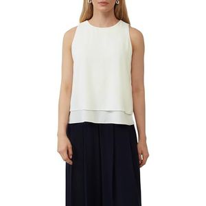 s.Oliver BLACK LABEL - Crêpe Top - Mouwloos - Met Knoopsluiting - Elegante Split