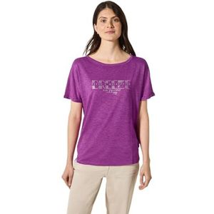 CECIL - T-shirt - Zomer - Grafische Tekst - Linnen Look