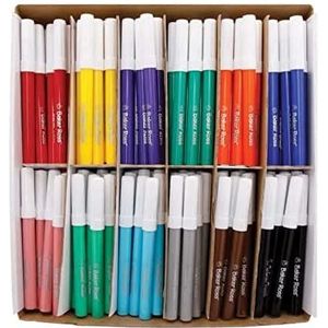 Baker Ross FE413 Stiften met Brede Punt - Pak van 120, Kleurstiften, Teken Stiften voor Kinderen, Kleurstiften voor Kinderen.
