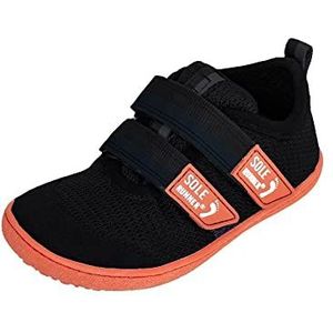 Sole Runner Puck 4 sneakers, zwart/oranje, 33 EU, zwart/oranje.