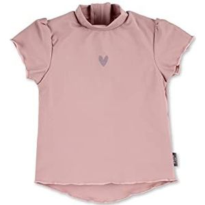 Sterntaler Uniseks zwemshirt voor kinderen, meisjes, korte mouwen, uv-bescherming 50+, zacht roze, 92 cm