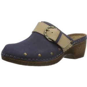 Jana dames lisa slippers, Blauw Ocean Sand 832, 40 EU Breed