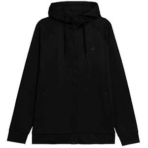4F Men's Functioneel sweatshirt BLMF350 Jeans, Deep Black, M voor heren, Diepzwart, M