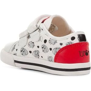 Geox B Kilwi Girl C Sneakers voor babymeisjes, wit/rood, 23 EU, wit-rood., 23 EU