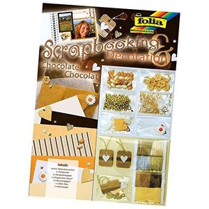 folia 12102 - Scrapbooking Deco Set - Chocolate, decoratief materiaal ideaal voor het maken van fotoalbums