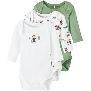 NAME IT Baby Boys NBMBODY 3P LS Firefighter NOOS Body, Kashmir, 50, Kashmir, 50 cm