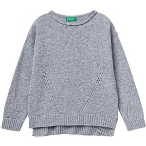 United Colors of Benetton trui voor meisjes en meisjes, Grigio Melange 501, 150 cm