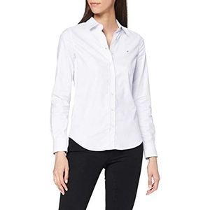 GANT Dames Stretch Oxford Solid Shirt Blouse, wit, 46