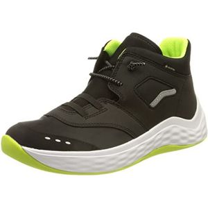 Superfit Bounce Sneakers voor jongens, licht gevoerde Gore-tex, Zwart geel 0000, 28 EU Breed