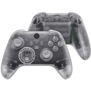 eXtremeRate Full Case&Knoppen Voor Xbox Series X&S Controller,DIY Vervangende Behuizing Faceplate/Achterkant/D-Pad Triggers Knoppen Voor Xbox Core Controller-Transparant
