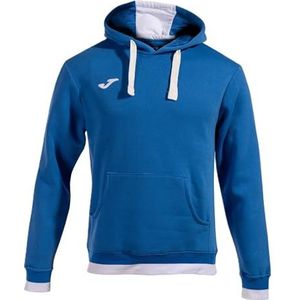 Joma 6XS sweatshirt met capuchon Comfort II, uniseks volwassenen, koningsblauw, wit