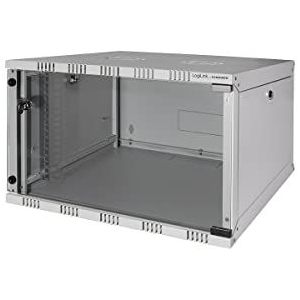 LogiLink - W06A40G ECO Wandkast - Lichtgrijs - Stalen Behuizing - Draagvermogen Tot 50 kg
