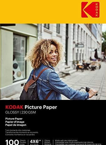 KODAK - Fotopapier - Wit - 100 vellen - Glanzend - A6-formaat 10 x 15 cm - 230 g/m²