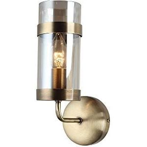 Homemania 1360-52-19 wandlamp, koper, metaal, glas, 9 x 16 x 26 cm