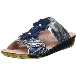 LAURA VITA Dames Linao 01 sandaal, Marineblauw, 40 EU