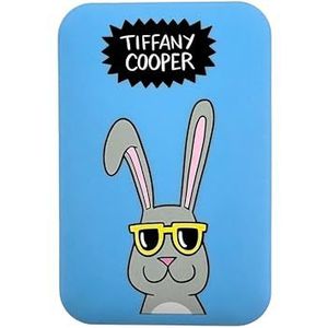 WONDEE Tiffany Cooper Draagbare oplader, externe accu, 10.000 mAh, grappig konijn met 3 oplaadpoorten [2USB en 1 USB C] – powerbank compatibel met alle smartphones, iPhone, tablets, iPad en meer