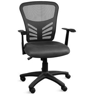 Gima - Executive Sidney bureaustoel comfortabel en stijlvol met arm voor hoogteverstelling en rugleuning, 45110