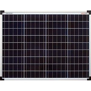 enjoy solar® Poly Zonnepaneel, 50 watt, polykristallijne zonnecel, ideaal voor camper, tuinhuisjes en boot (poly 50 W - 12 V)