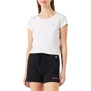 Champion Legacy Graphics Logo Regular Shorts voor dames, Zwart, XXL