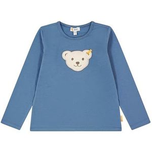 Steiff Uniseks T-shirt voor kinderen, lange mouwen, Bijou Blue, Bijou Blue., 104 cm