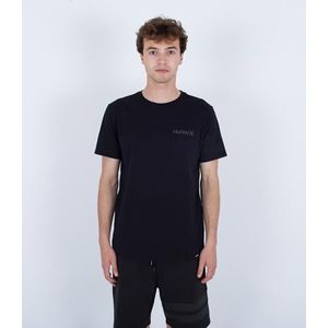 Hurley T-Shirt Korte Mouw Heren - Oceancare Block Party Zwart