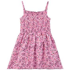 s.Oliver Junior Girl's jurk met allover print, roze, 134, roze, 134 cm
