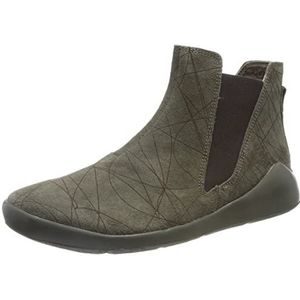 THINK! Dames DUENE_3-000611 leer gevoerde duurzame Chelsea boots, 2000 Slate, 42 EU