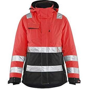 Blaklader 487219875599XXXL dames winterjas, High Vis rood/zwart, maat XXXL