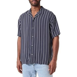 Jorluke Aruba Resort Shirt SS, Hemelkap/Stripes: strepen, XL
