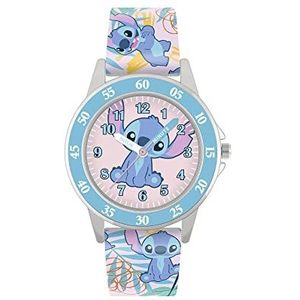 Disney Analoge Quartz horloge voor meisjes met siliconen band LAS9011, Meerkleurig, riem